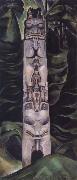 Emily Carr Totem and Forest oil painting on canvas